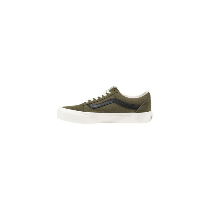 Vans Green Leather Low Top Sneakers