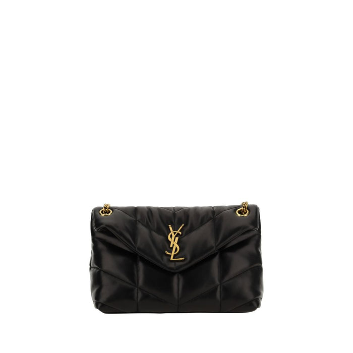 Saint Laurent Black Lamb Ovis Aries Aries Shoulder Bag