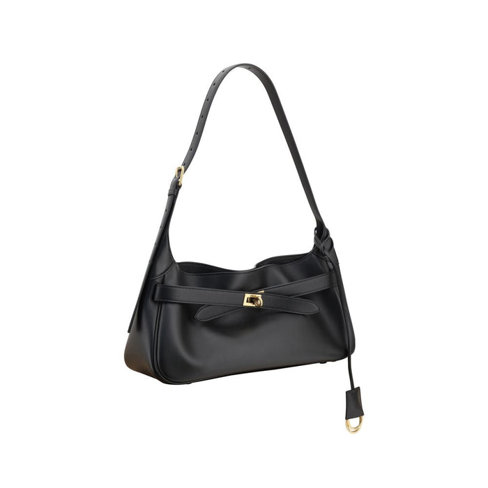 Balenciaga Black Calf Leather Bos Taurus Shoulder Bag