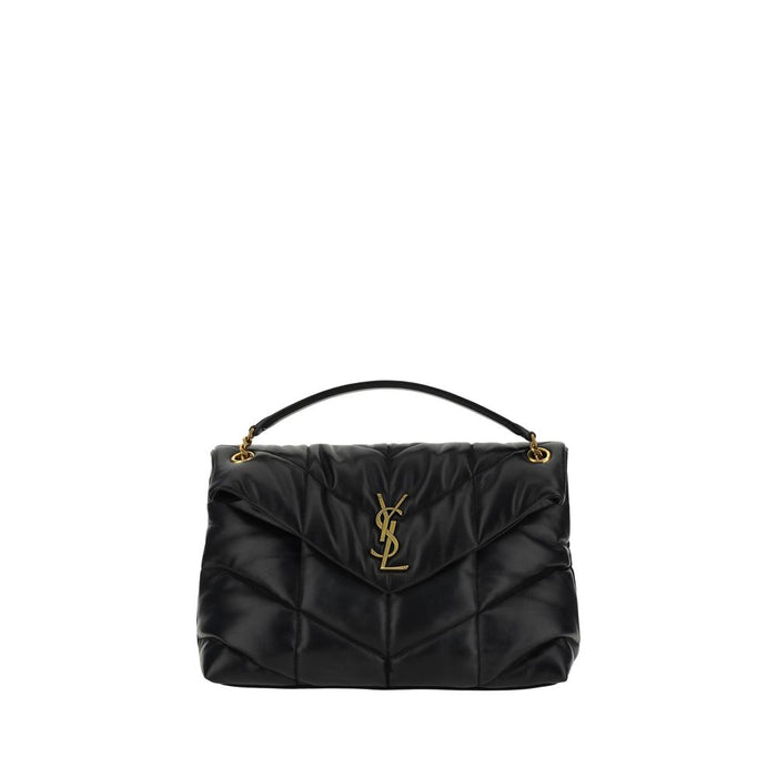 Saint Laurent Black Lamb Leather Shoulder Bag