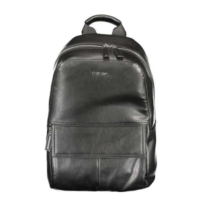 Calvin Klein Black Polyester Men Backpack