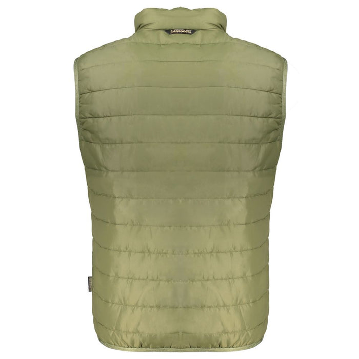 Napapijri Green Polyester Men's Sleeveless Jacket