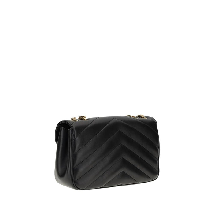 Saint Laurent Black Calf Leather Bos Taurus Shoulder Bag