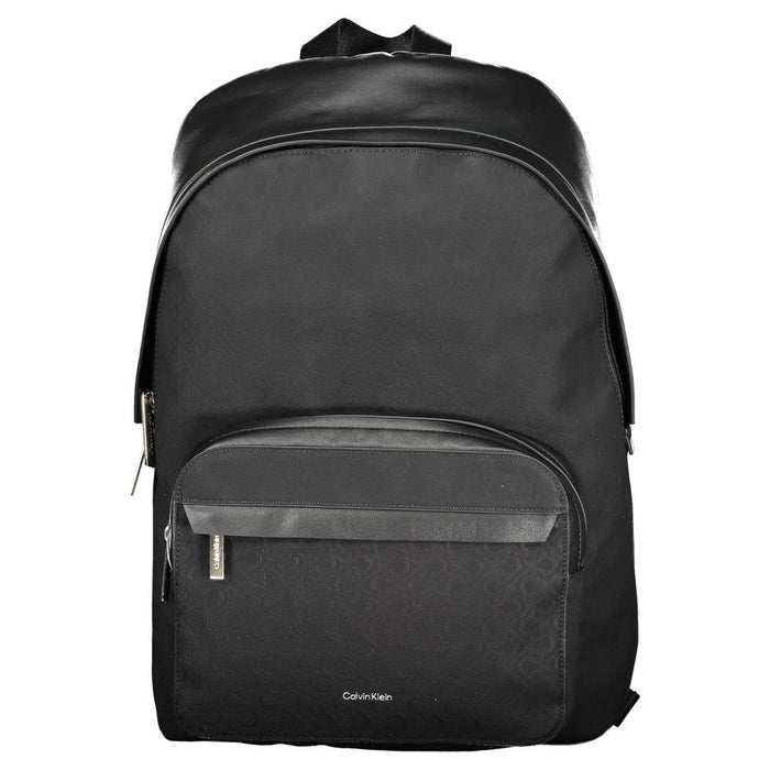 Calvin Klein Black Polyester Men Backpack