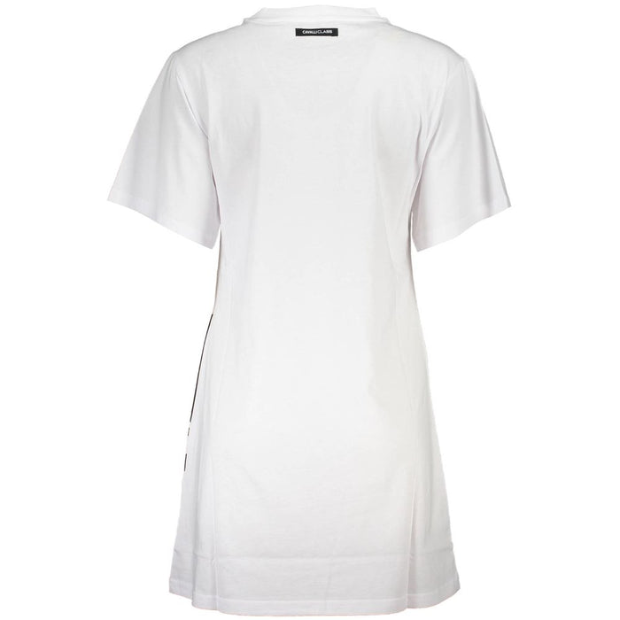 Cavalli Class White Cotton Women Dress