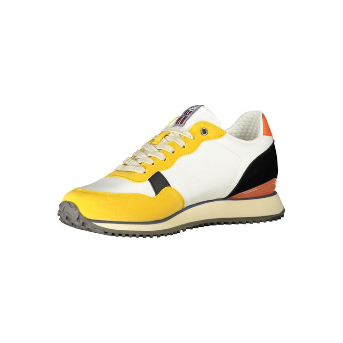 Napapijri Yellow Polyurethane Men's Sneaker