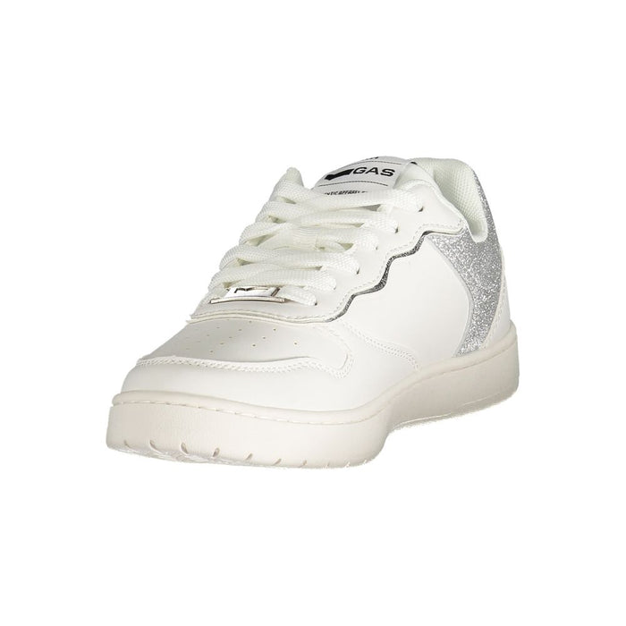 Gas White Polyester Women Sneaker