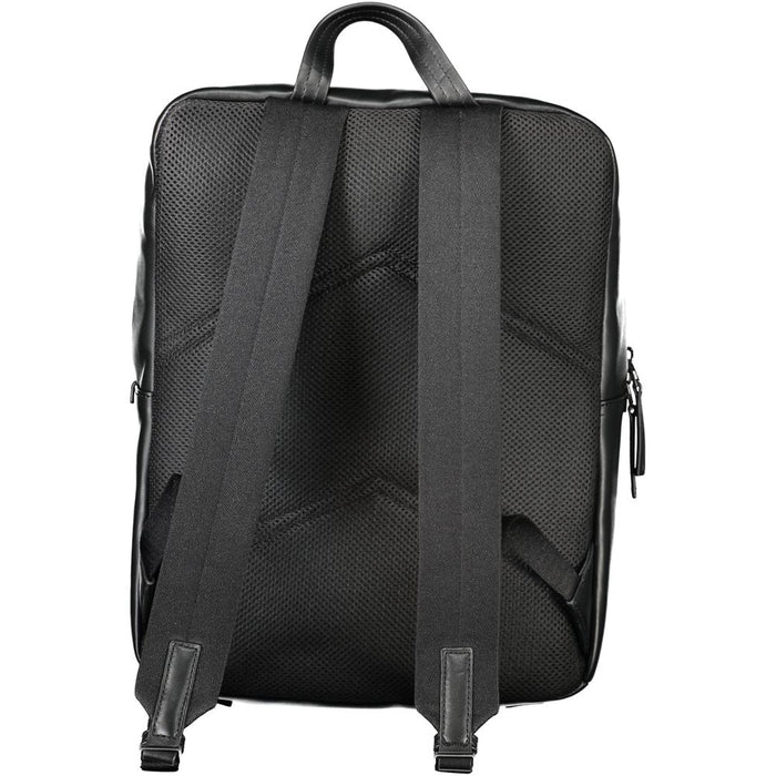 Calvin Klein Black Polyurethane Men Backpack