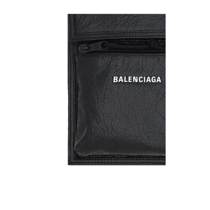 Balenciaga Black Calf Leather Bos Taurus Shoulder Bag