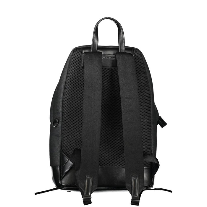 Calvin Klein Black Polyester Men Backpack