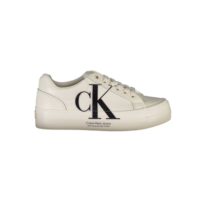 Calvin Klein Bianco Leather Women Sneaker