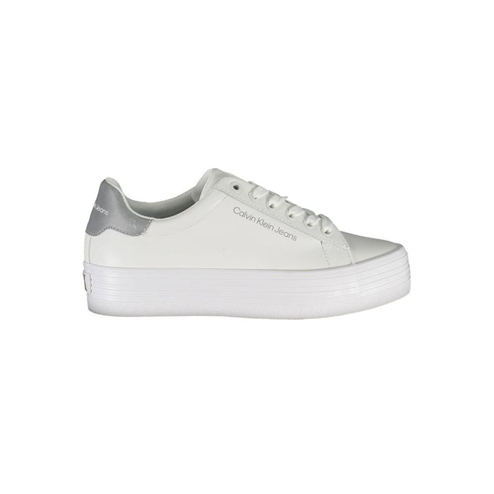 Calvin Klein Bianco Leather Women Sneaker
