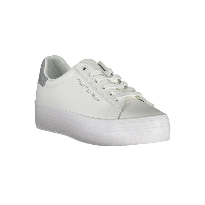 Calvin Klein Bianco Leather Women Sneaker
