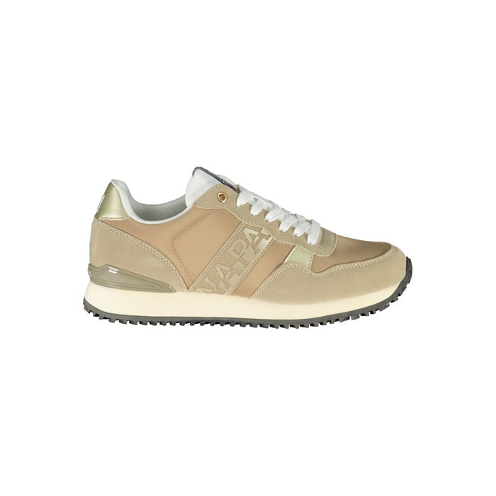 Napapijri Beige Polyester Women Sneaker
