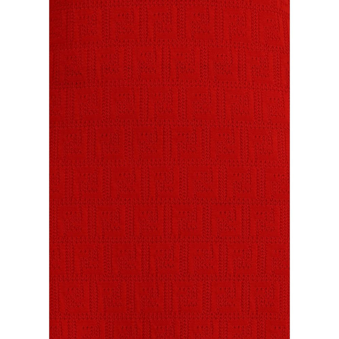 Fendi Red Cotton Casual Dress