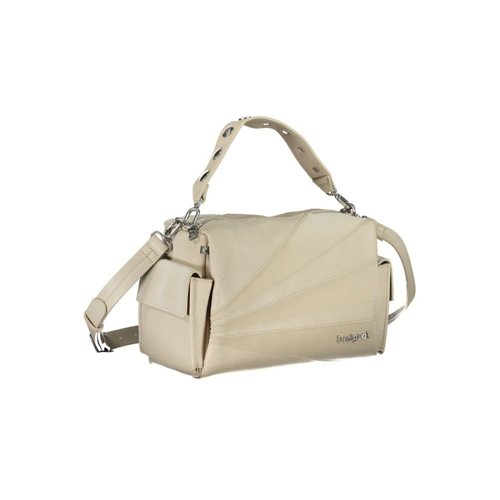 Desigual Beige Polyurethane Women Handbag