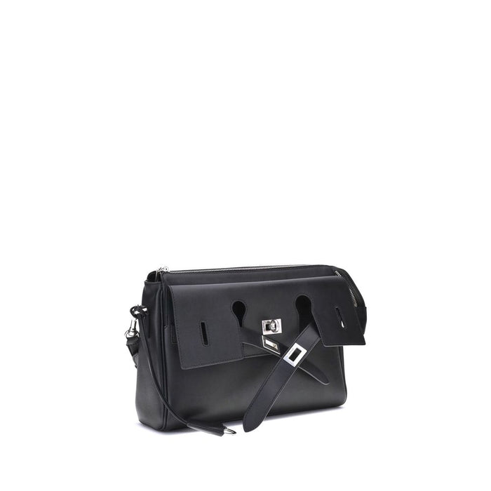Balenciaga Black Calf Leather Bos Taurus Shoulder Bag