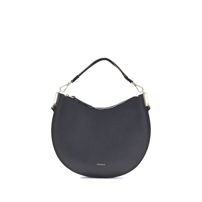 Coccinelle Black Calf Leather Bos Taurus Shoulder Bag
