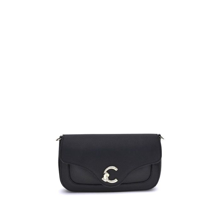 Coccinelle Black Calf Leather Bos Taurus Shoulder Bag