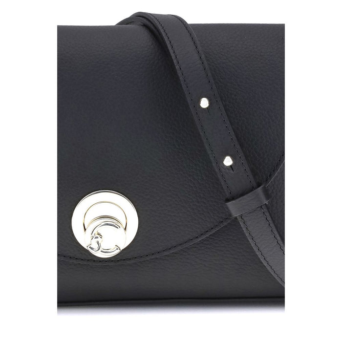 Coccinelle Black Calf Leather Bos Taurus Shoulder Bag