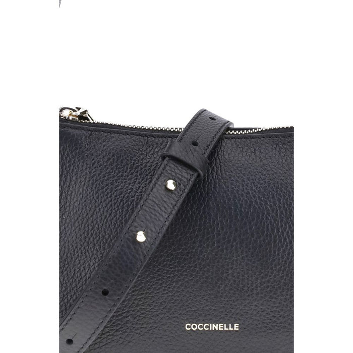 Coccinelle Black Calf Leather Bos Taurus Shoulder Bag