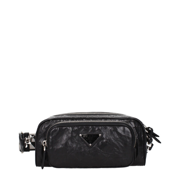 Prada Black Leather Crossbody Bag