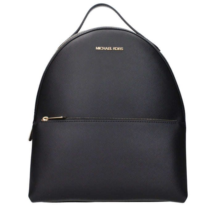 Michael Kors Black Leather Backpack