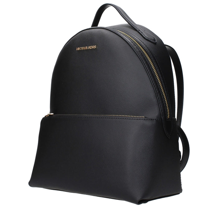Michael Kors Black Leather Backpack