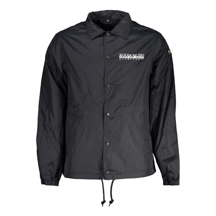 Napapijri Black Polyester Men Jacket