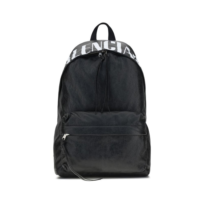 Balenciaga Black Lamb Ovis Aries Aries Backpack