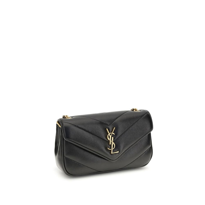 Saint Laurent Black Lamb Ovis Aries Aries Shoulder Bag