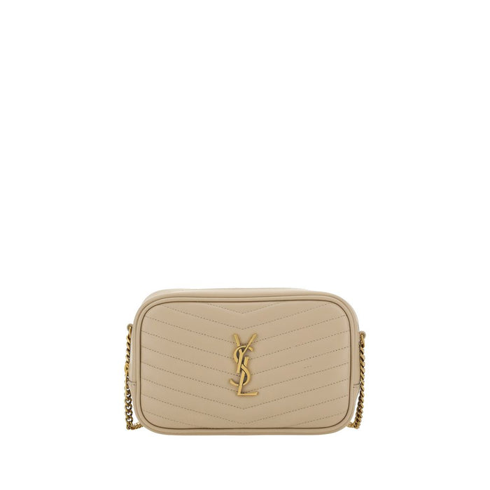 Saint Laurent Beige Calf Leather Bos Taurus Shoulder Bag