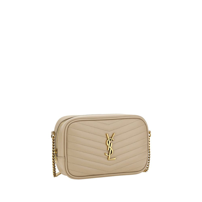 Saint Laurent Beige Calf Leather Bos Taurus Shoulder Bag