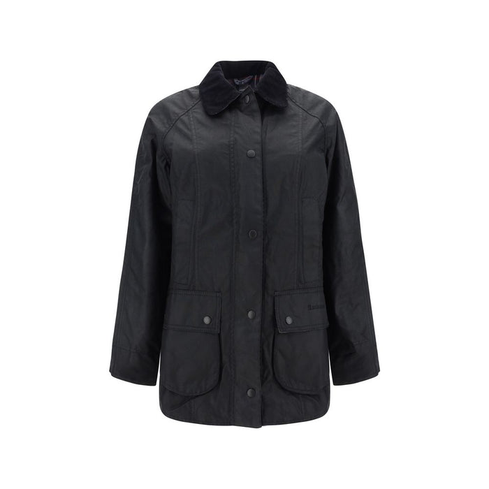 Barbour Black Cotton Coat