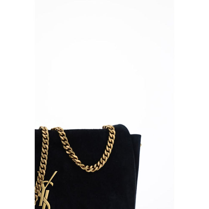 Saint Laurent Black Calf Leather Bos Taurus Shoulder Bag