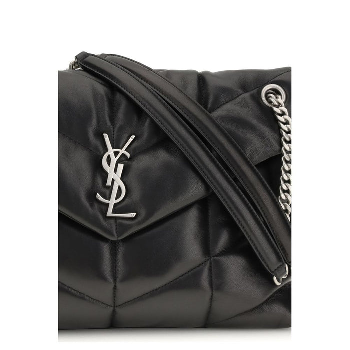 Saint Laurent Black Lamb Ovis Aries Aries Shoulder Bag