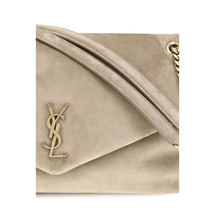 Saint Laurent Beige Calf Leather Bos Taurus Shoulder Bag