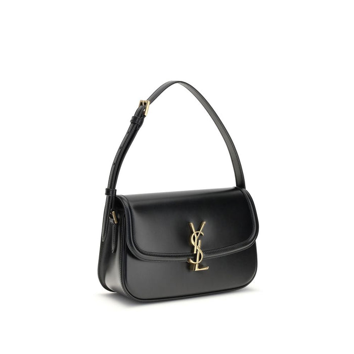 Saint Laurent Black Calf Leather Bos Taurus Shoulder Bag