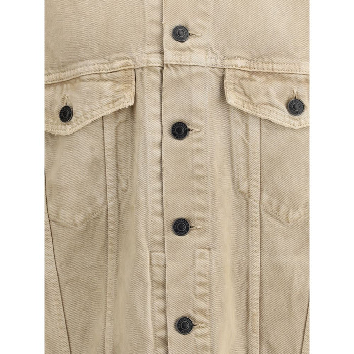 Balenciaga Beige Cotton Denim Jacket