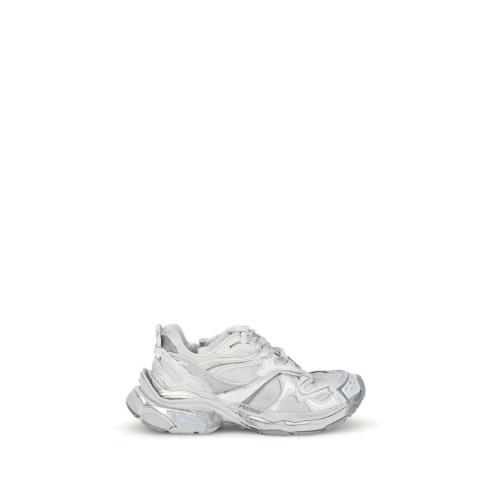 Balenciaga Silver Rubber Athletic Sneakers