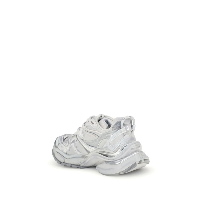 Balenciaga Silver Rubber Athletic Sneakers