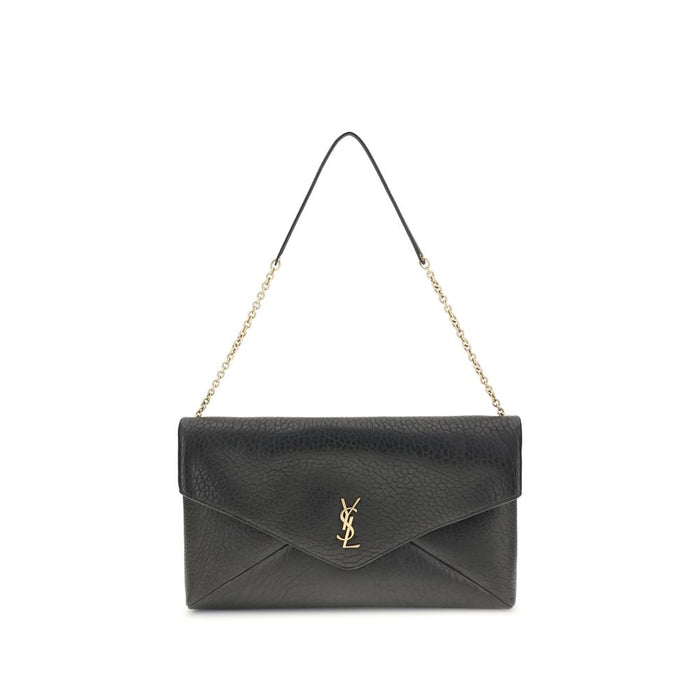Saint Laurent Black Lamb Ovis Aries Aries Shoulder Bag