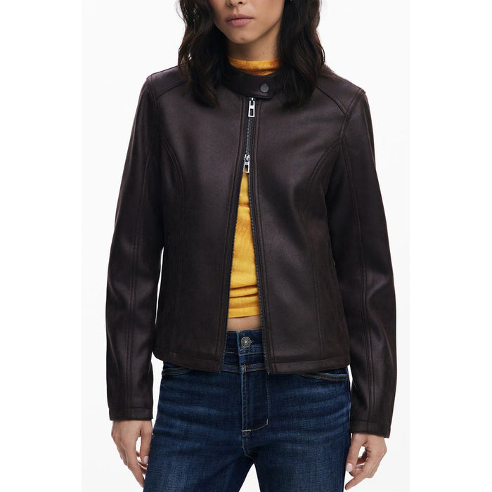 Desigual Brown Polyester Women's Jacket