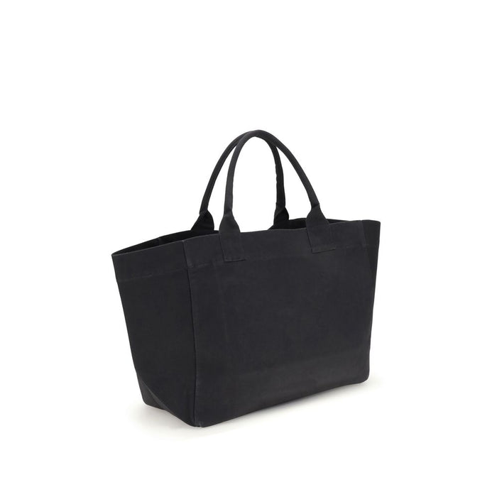 Ganni Black Cotton Shoulder Bag