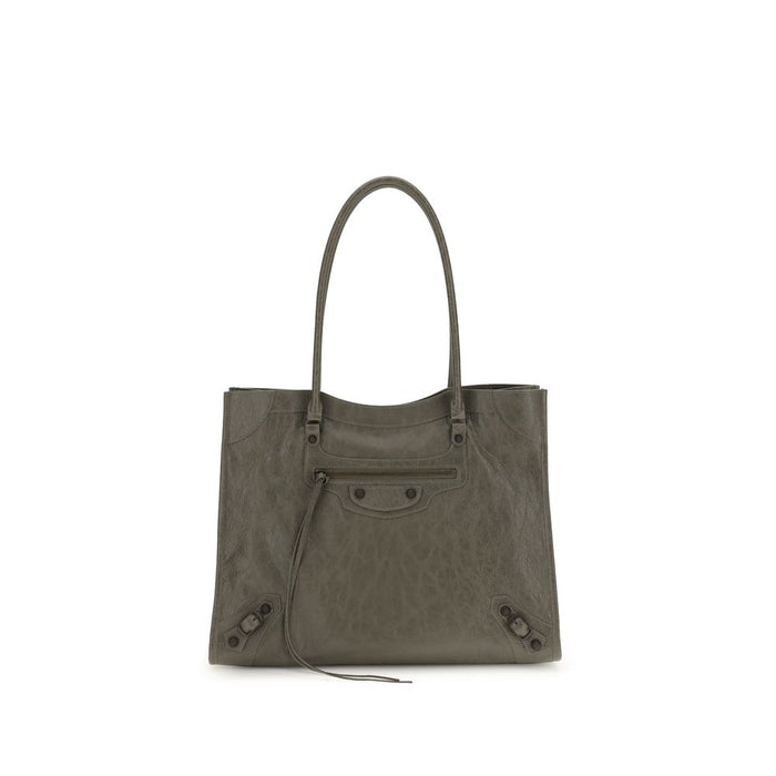 Balenciaga Green Lamb Ovis Aries Aries Shoulder Bag