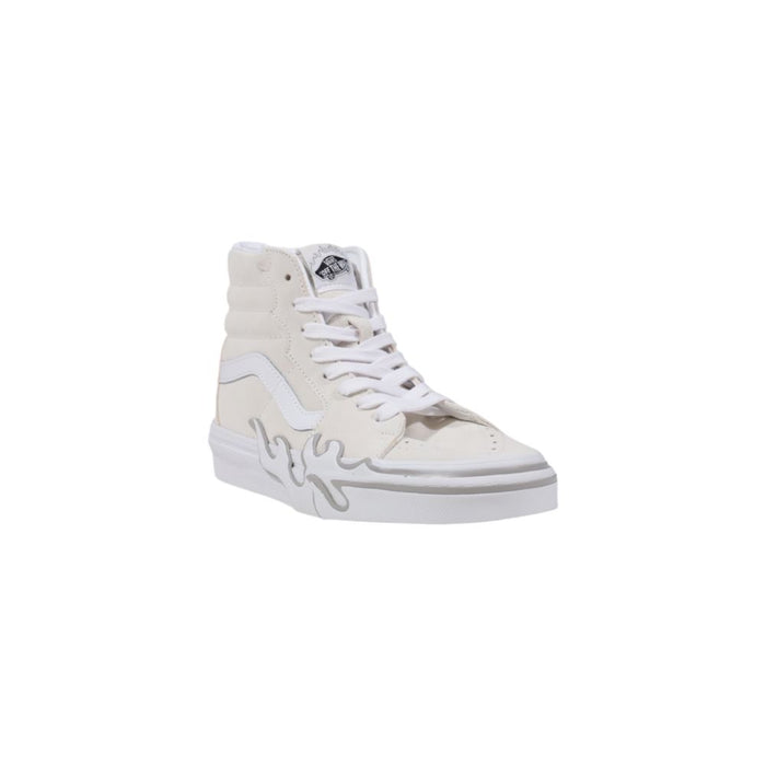 Vans White Suede Leather High Top Sneakers