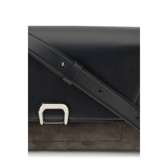 Brunello Cucinelli Black Leather Shoulder Bag