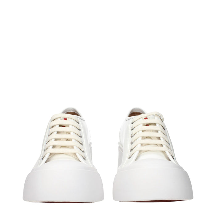 Marni White Leather Platform Sneakers
