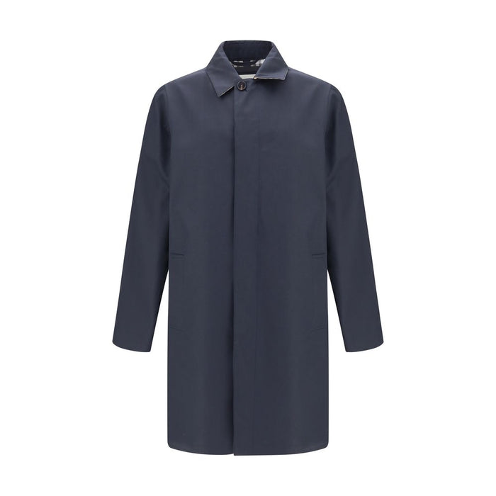 Burberry Blue Cotton Coat