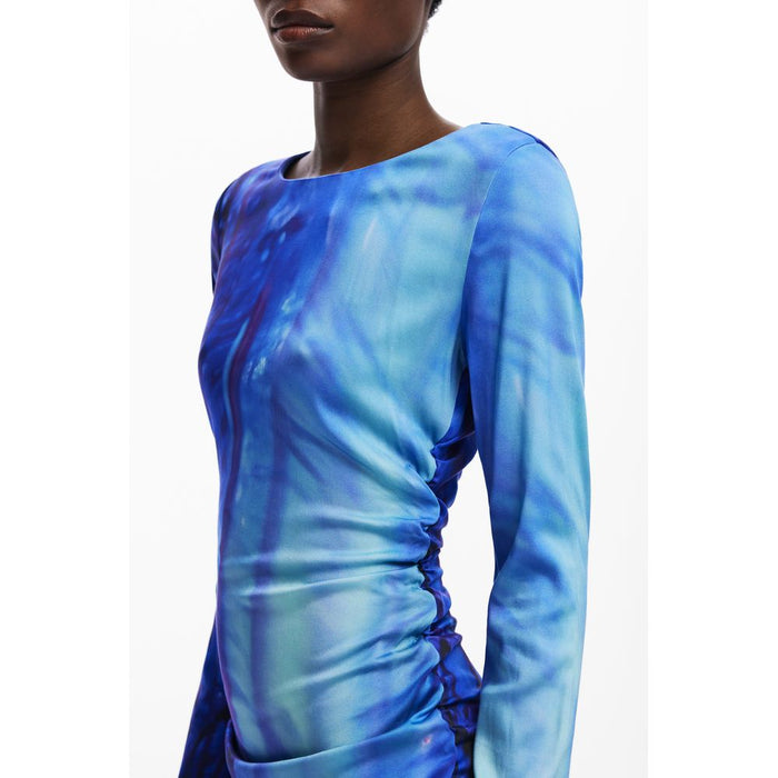 Desigual Blue Viscose Women Dress